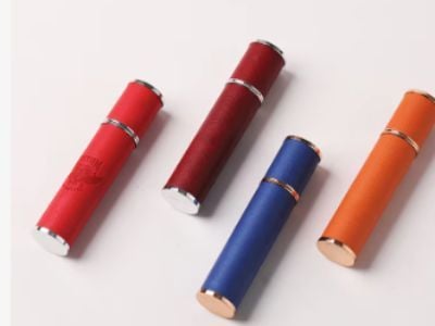 Why laser engraving offers detailed customization for a synthetic leather perfume bottle