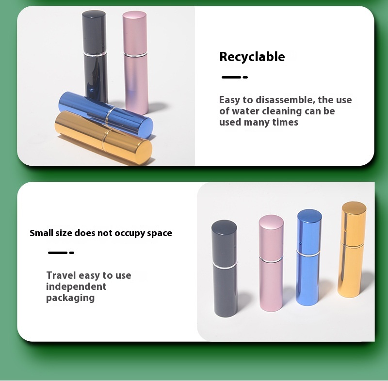Direct 5ML Aluminum Collar and Metal Base Anodized Perfume Sub-Bottling Lotion Spray Bottle for Bottom Filling manufacture
