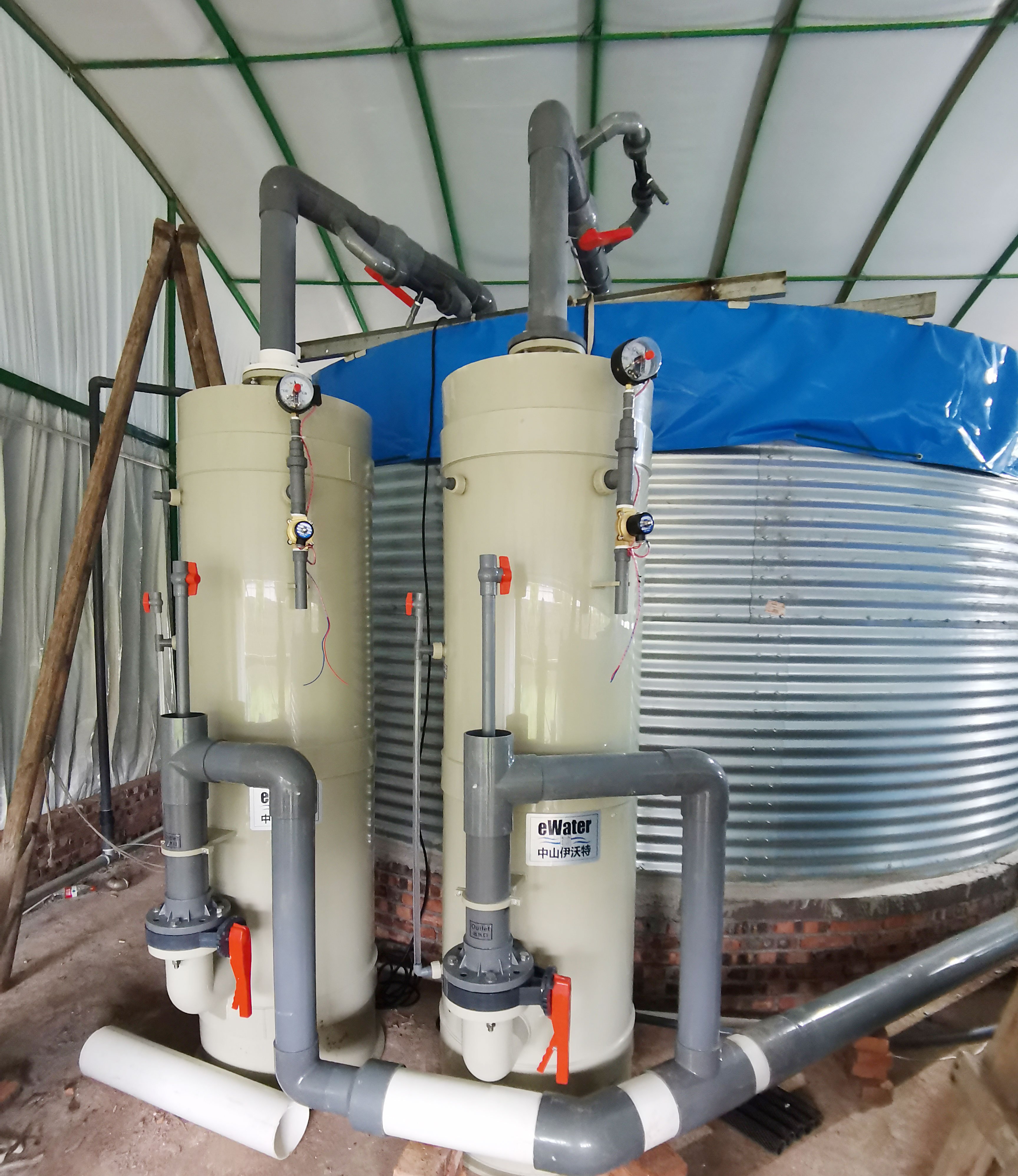 eWater High Efficiency 50T/hr Fish Farming Oxygenation Equipment manufacture