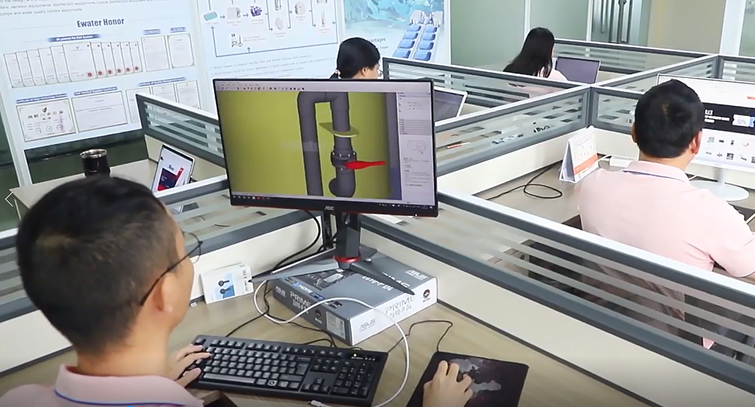 Custom Indoor RAS Farming System for Fishing manufacture