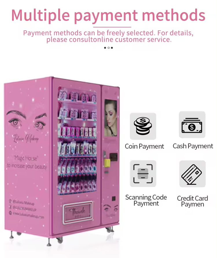 Cosmetic Hair Make Up Beauty Hair Cologne Perfume spray Vending Machines Skin Care Combo Gift Mystery Box Vending Machine manufacture