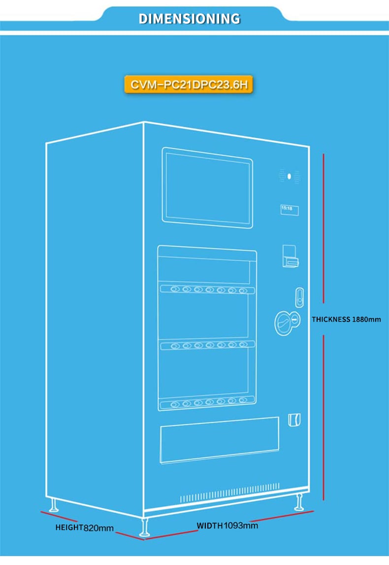 24 Self-Service Easy Touch Screen Smart Grave Candle Vending Machine for Sale Europe Accept Card Reader details