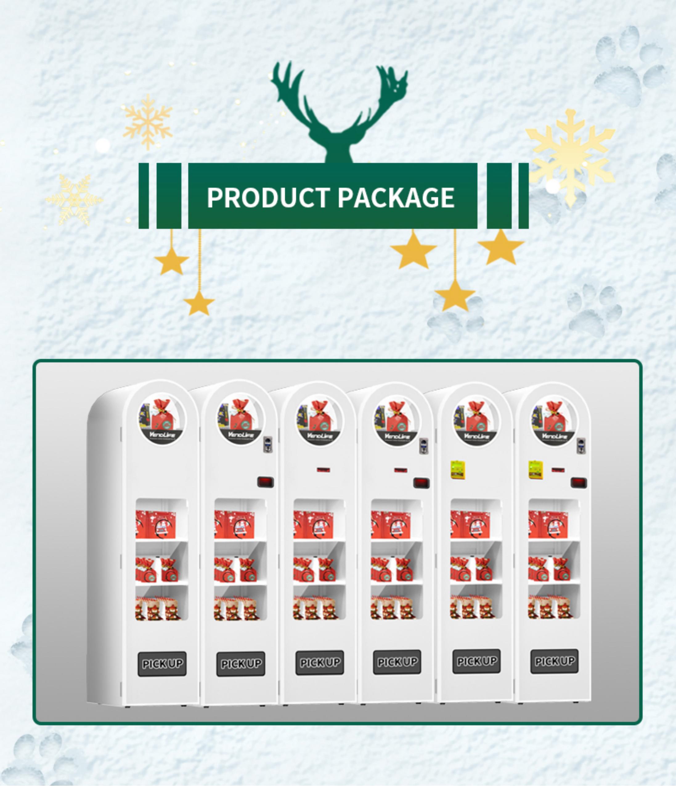 Supermarket present gift case vending machine Christmas candy hats pants condoms vending machine manufacture