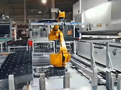 Automotive Parts Production Line Equipped with CNC Press Brake Machine & Robot Arm