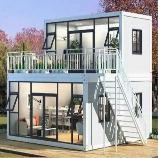 Two Floors of Luxury in Shipping Container Homes