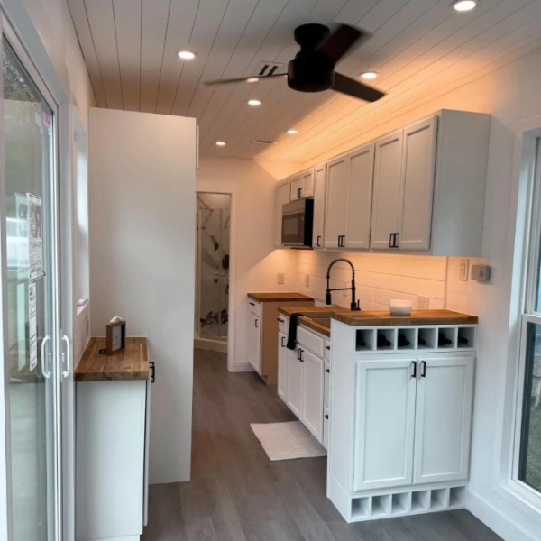 Embracing the sleek and stylish aesthetics of container living for a contemporary lifestyle.