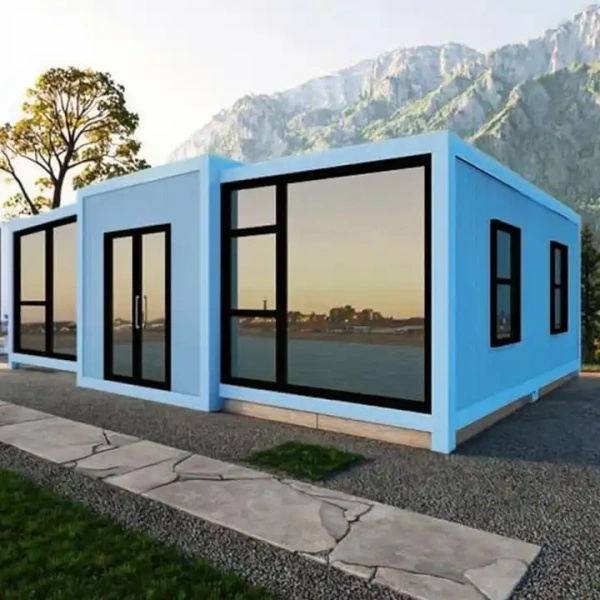 The flexibility of the 40ft expandable container home