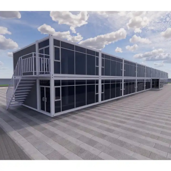 The convenience of prefab shipping container houses for a fast and efficient build.