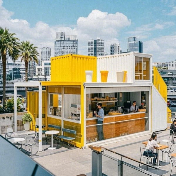 The cost-effective appeal of a 2 story container house.
