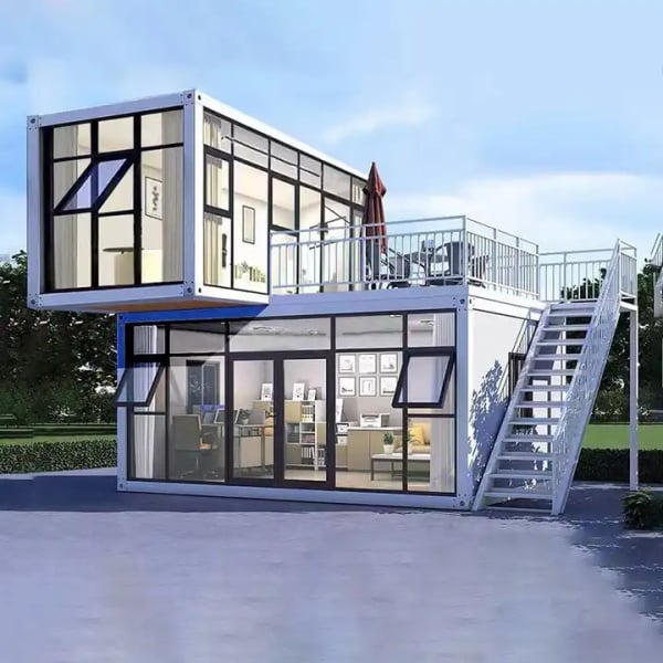Transforming industrial structures into sleek shipping container offices