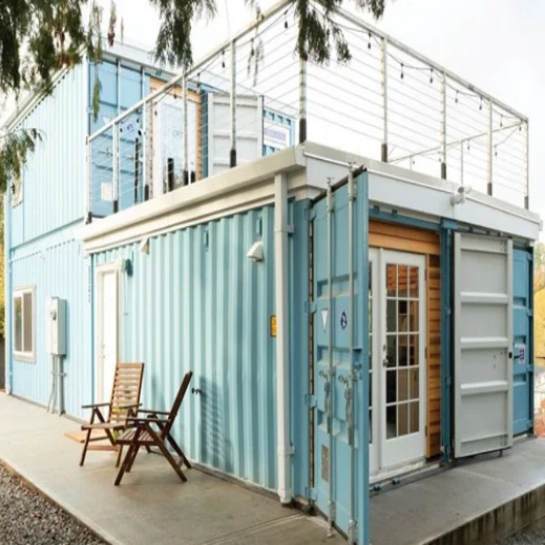 Quick and easy construction of prefab shipping container homes