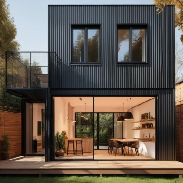 Embracing sustainability with a 2-story container home