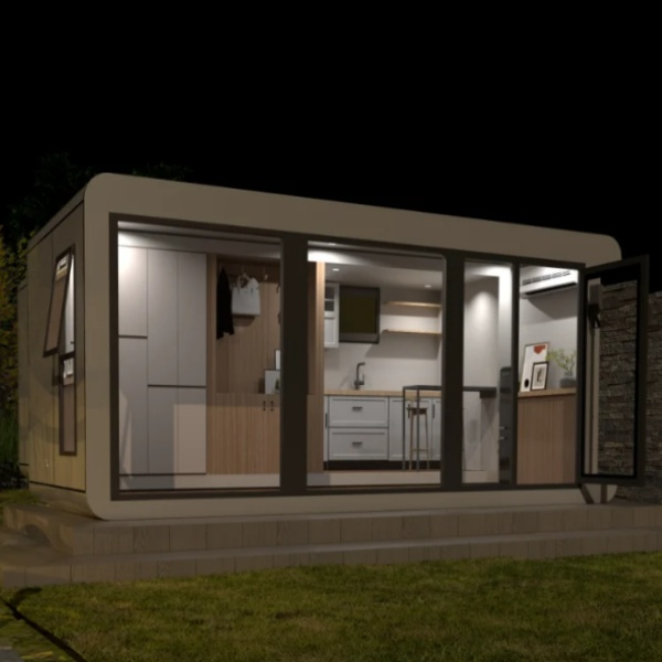 The chic design possibilities of a shipping container cabin