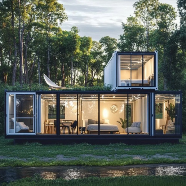 Experience the luxury of a 2 storey container house at a fraction of the cost.