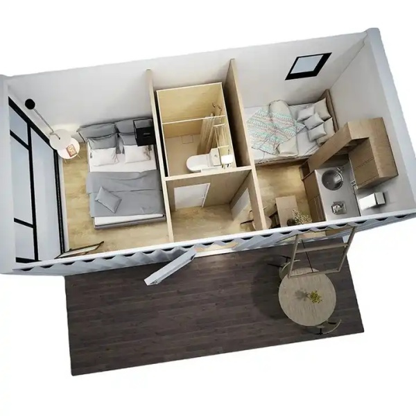 The process of transforming containers into homes