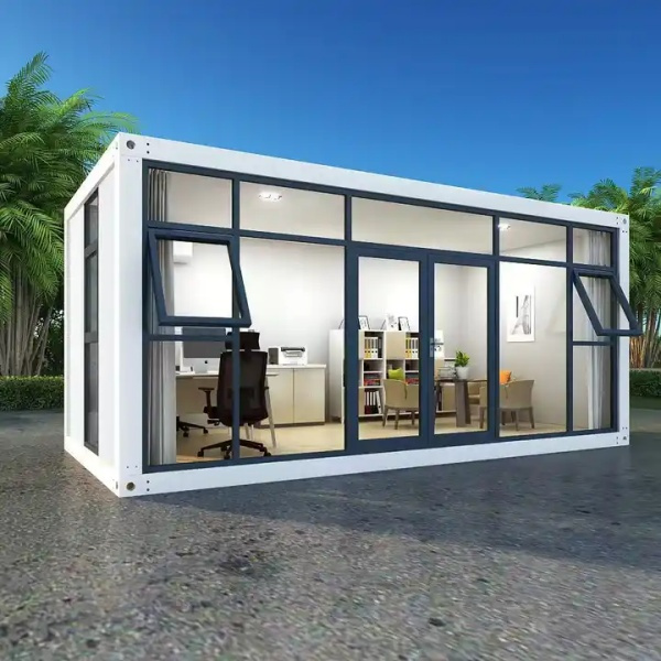 Portable and customizable office solutions with container offices