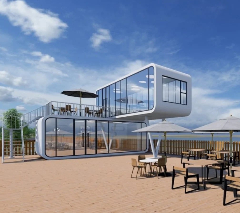 Modern Modular 20ft Pod Movable House Smart Apple Cabin Sleeping Container House supplier