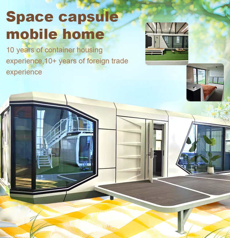 product outdoor eco capsule house luxury pod space capsule hotel capsule room prefab apple cabin container house-2