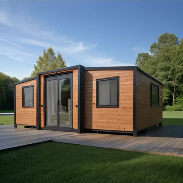product 20ft  40ft expandable container house 3 bedroom prefabricated modular home folding tiny house sandwich panel steel material-4