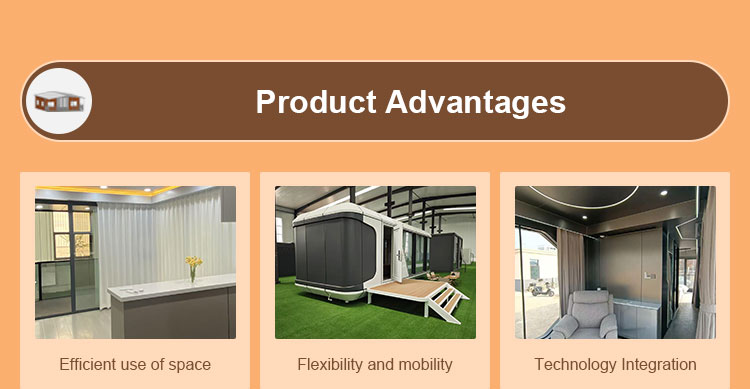 product outdoor eco capsule house luxury pod space capsule hotel capsule room prefab apple cabin container house-10