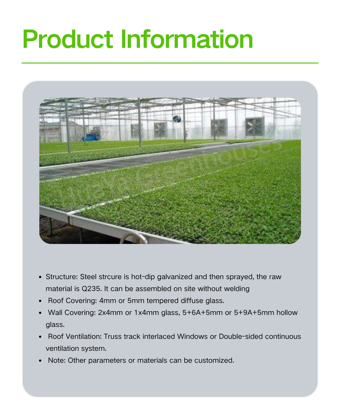 product large agricultural hot dip galvanized steel venlo commercial glass greenhouse with light deprivation blackout system-0