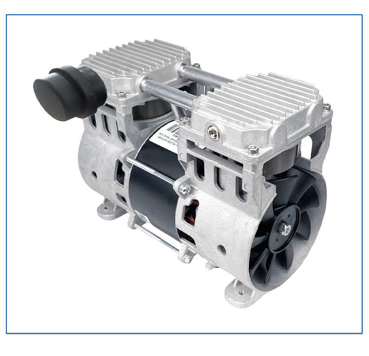 High quality silent 150L/min 500W piston vacuum type air tech pump vertical oilless vacuum pump factory