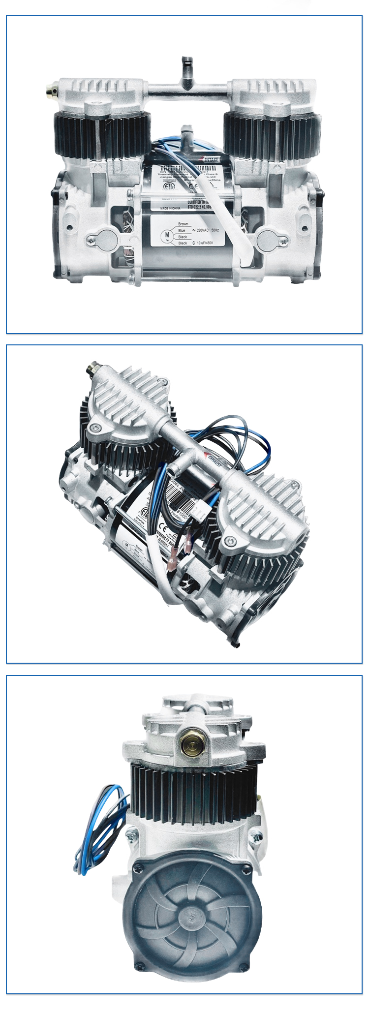 Factory Direct Selling Silent Low Energy Air Pump Oil Free Air Booster Compressor details