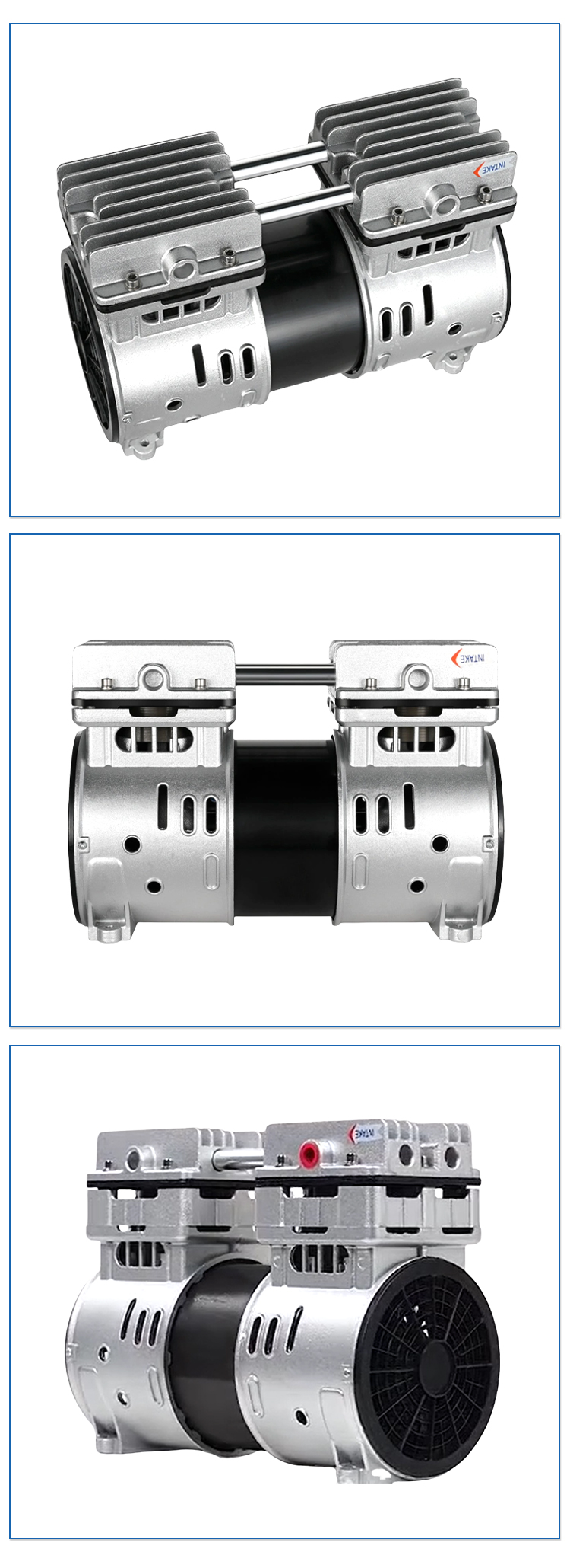 Small Silent Oil-Less Air Compressor Copper Wire 8bar 550W Laboratory Air Pump details