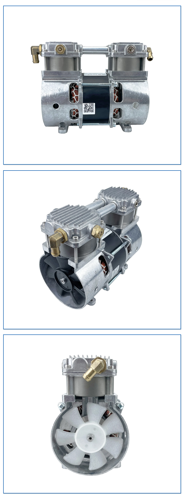 Equip Safety Oxygen Concentrator Use Valve 2 Cylinder Silent  Piston 47L Air Compressor Head factory
