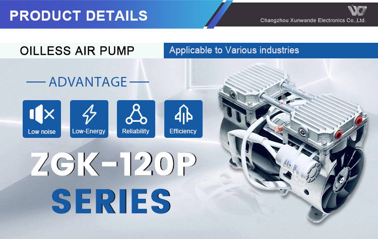 product factory hot sale oilless vacuum pump for medical suction and cleaning use-0