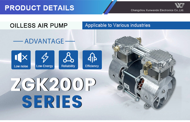Equip Safety Oxygen Concentrator Use Valve 2 Cylinder Silent  Piston 47L Air Compressor Head manufacture