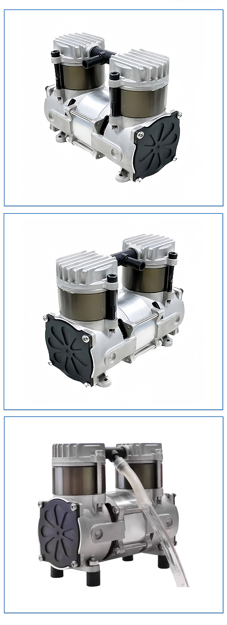 28L/min Oil-free Air Compressor Head 115W Small Silent Air Pump Head 12V DC Oilless Vacuum Pump factory