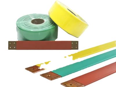 Integrated busbar protection with heat shrink tubing and insulation sleeves