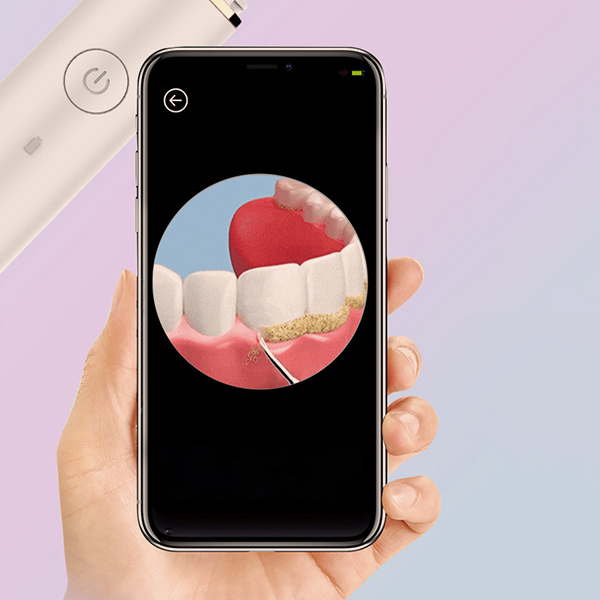 Mantén la placa dental a raja tabac amb l'eliminador elèctric de placa dental