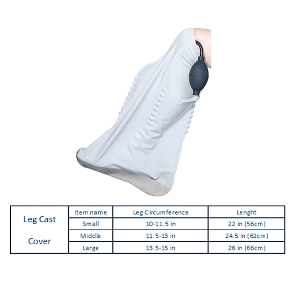 Ducha't o nade's amb facilitat utilitzant una coberta d'esparllador impermeable per la cama
