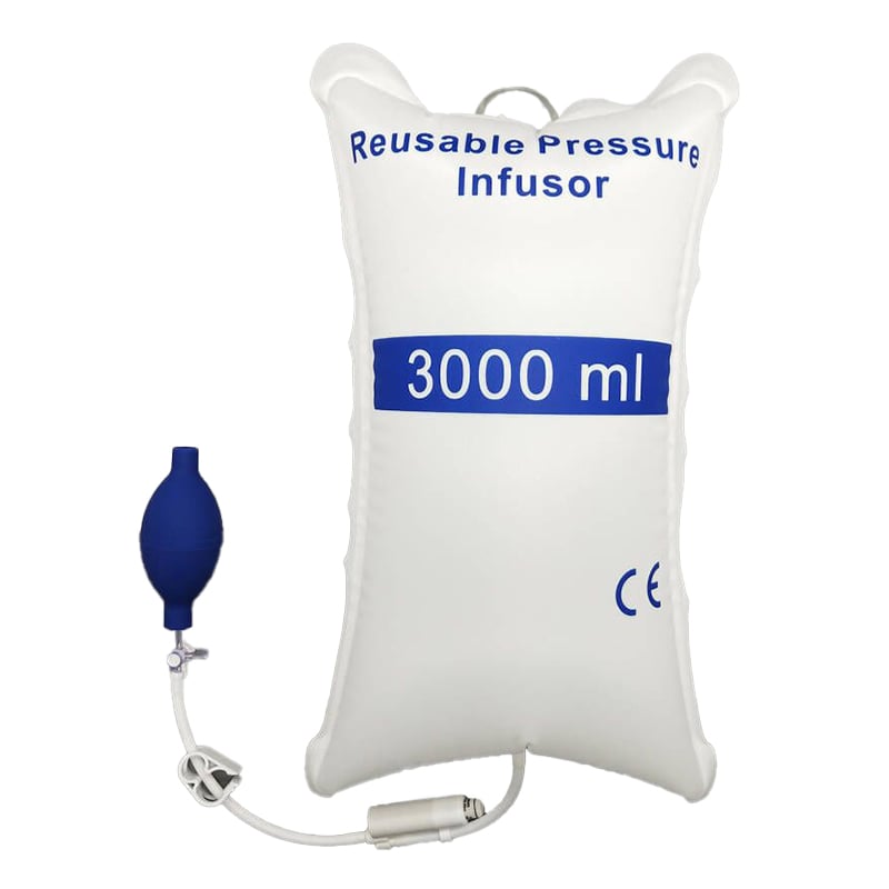 حقيبة محلول طبية تحت الضغط من American Hospital Supply – سعة 500 مل/1000 مل/3000 مل، كيس تقطير مع حامل الوريد مع صمام ثلاثي الاتجاهات أو صمام دوراني، إمدادات ومعدات طبية مع مؤشر لوني