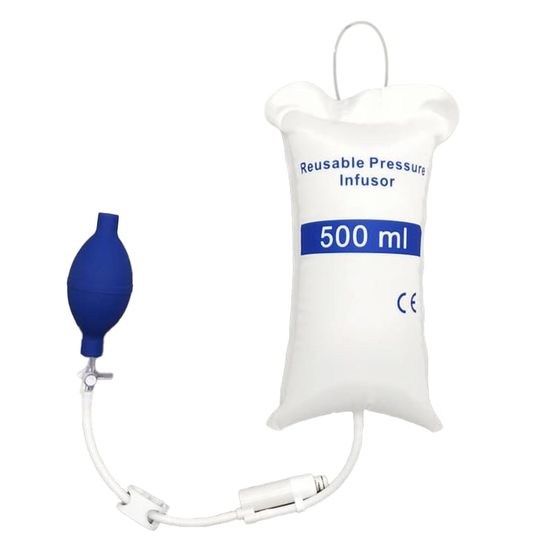 حقيبة محلول طبية تحت الضغط من American Hospital Supply – سعة 500 مل/1000 مل/3000 مل، كيس تقطير مع حامل الوريد مع صمام ثلاثي الاتجاهات أو صمام دوراني، إمدادات ومعدات طبية مع مؤشر لوني