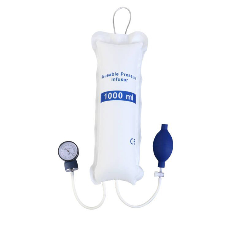 حقيبة محلول طبية تحت الضغط من American Hospital Supply – سعة 500 مل/1000 مل/3000 مل، كيس تقطير مع حامل الوريد مع صمام ثلاثي الاتجاهات أو صمام دوراني، إمدادات ومعدات طبية مع مؤشر لوني