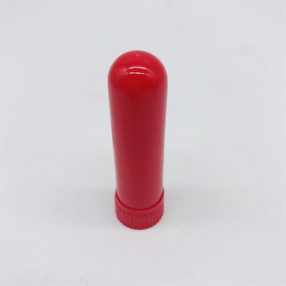Excellent quality multi-color optional empty nasal inhaler tube shape PP 5ml nasal inhaler with cotton wicks for essential oil factory