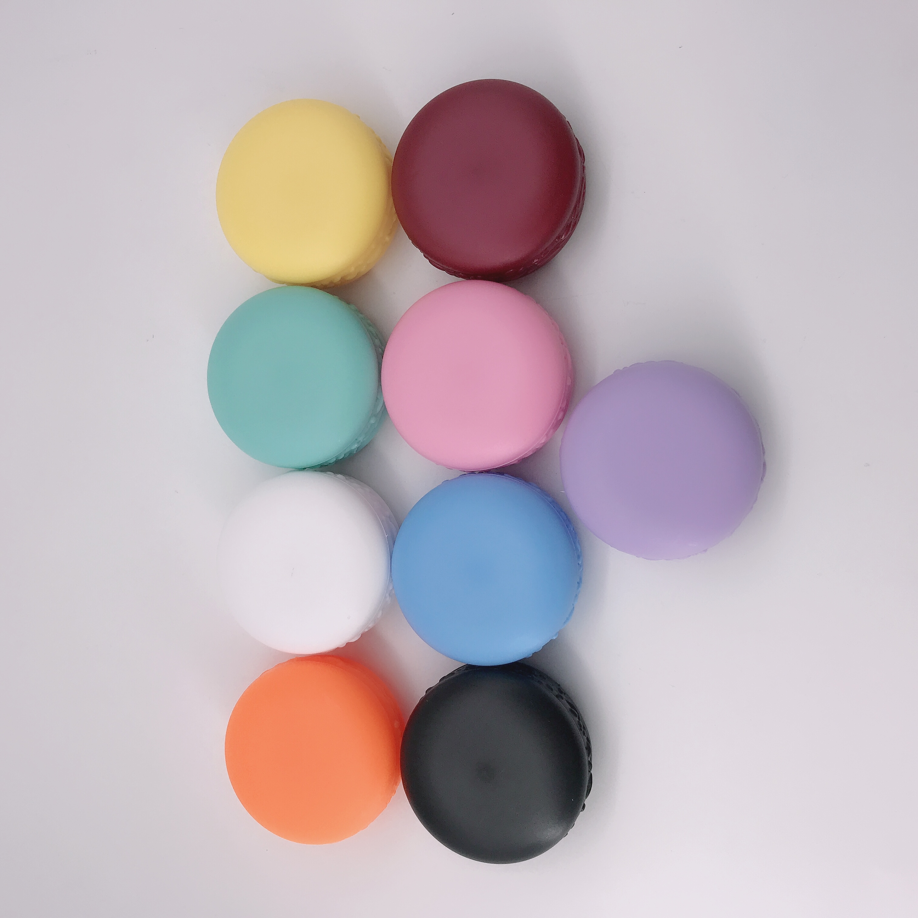 5ml 10ml Macaron colorful cute cosmetic Container 10g lip balm jar plastic Macaron eye cream Jar factory