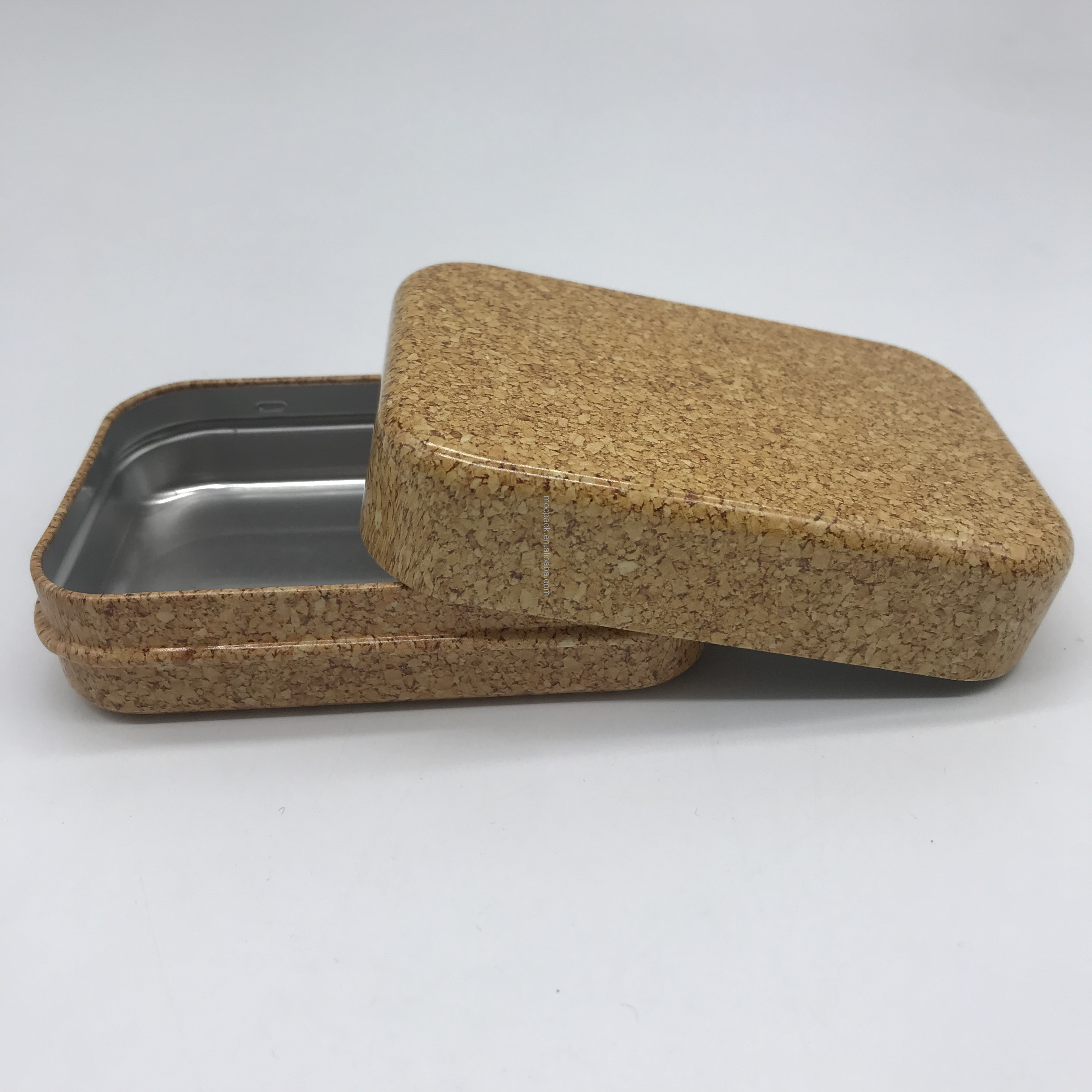 Round Corner Empty Square Aluminum Soap Packaging box Metal Soap Holder With Draining Tray manufacture
