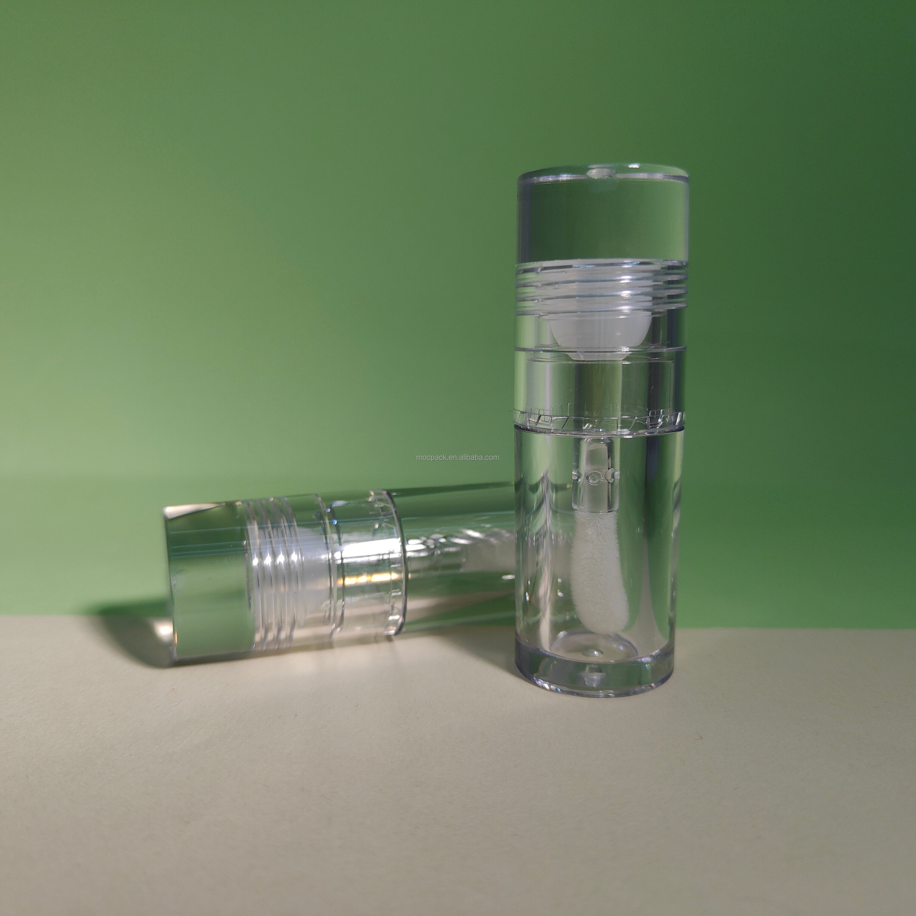 5.5ml hot sale Round plastic lip balm tube Clear lipstick tube Luxury high quality lip gloss tube manufacture