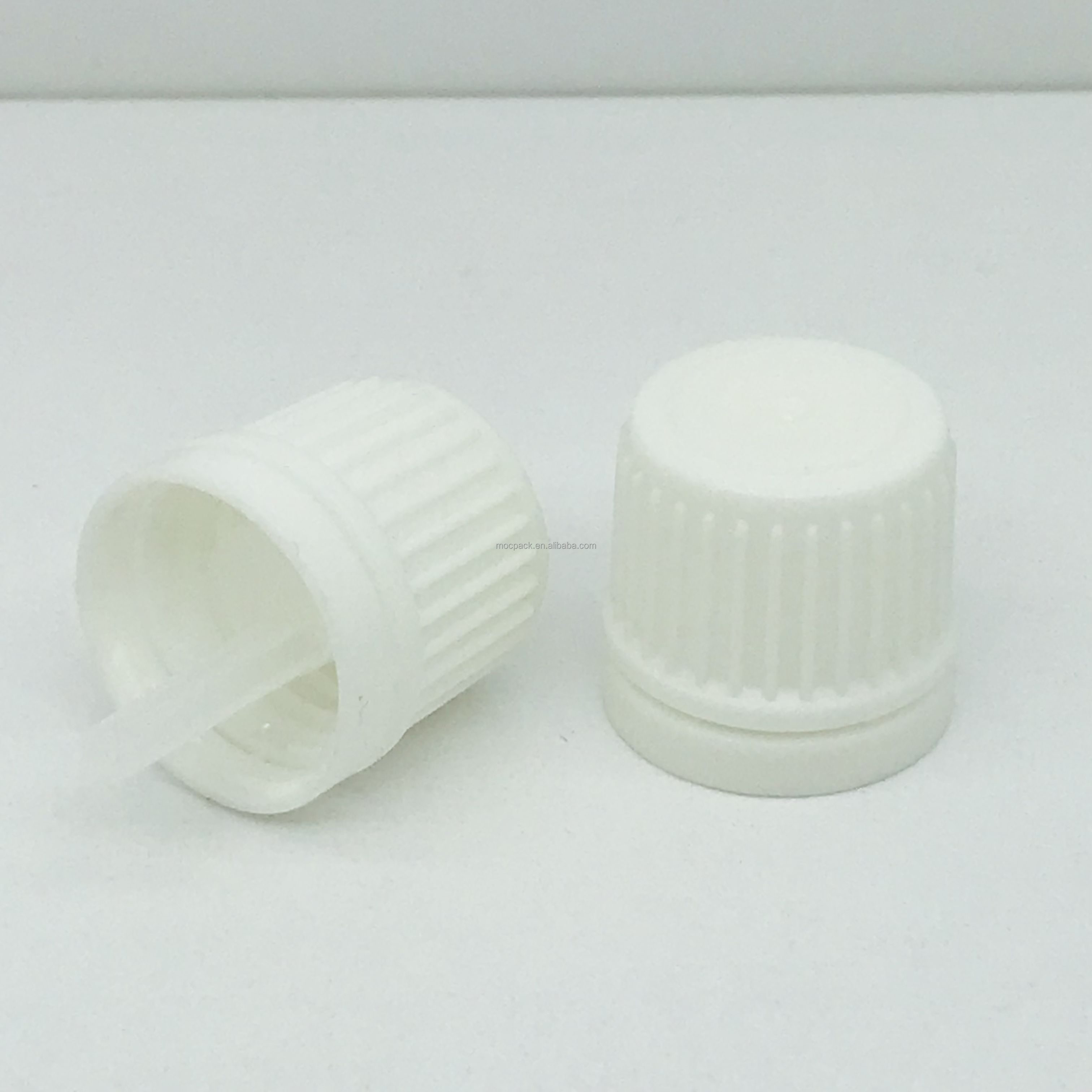 High quality 18mm dropper cap for essential oil bottle white black tamper evident dropper cap supplier