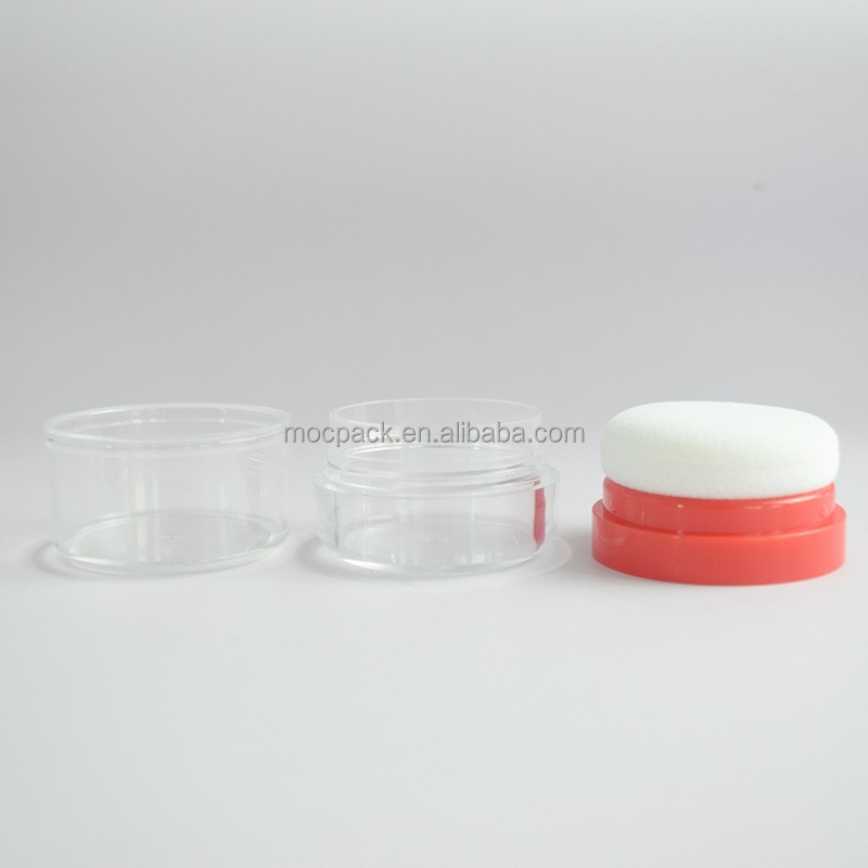 Portable Mini Mushroom 5g 8g Blush Hairline Powder Jar Loose Powder Packaging Container with Sponge factory