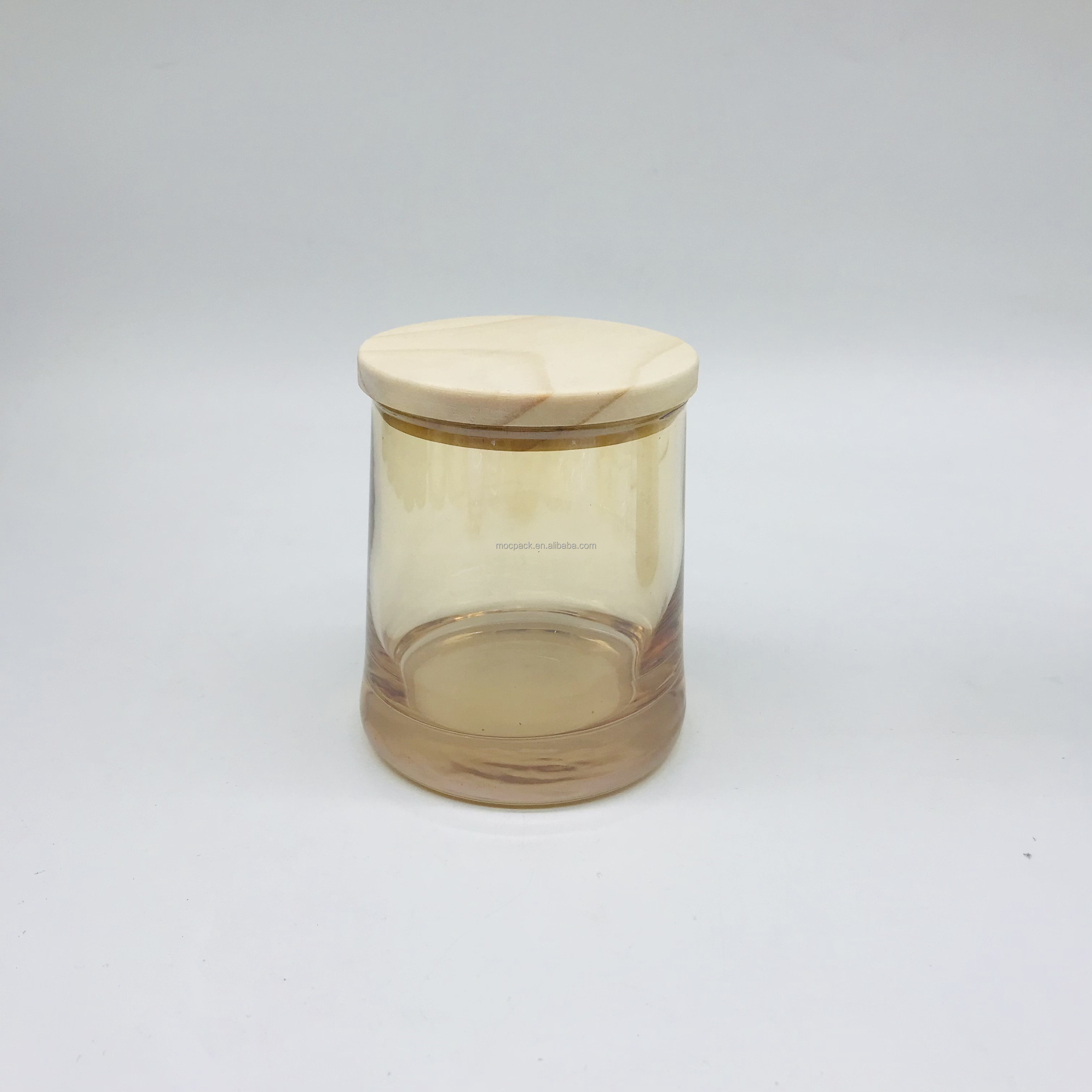 Hot sale 230ml candle glass jar custom color luxury glass candle jars embossed glass candle jar factory