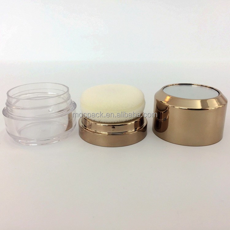 Portable Mini Mushroom 5g 8g Blush Hairline Powder Jar Loose Powder Packaging Container with Sponge details