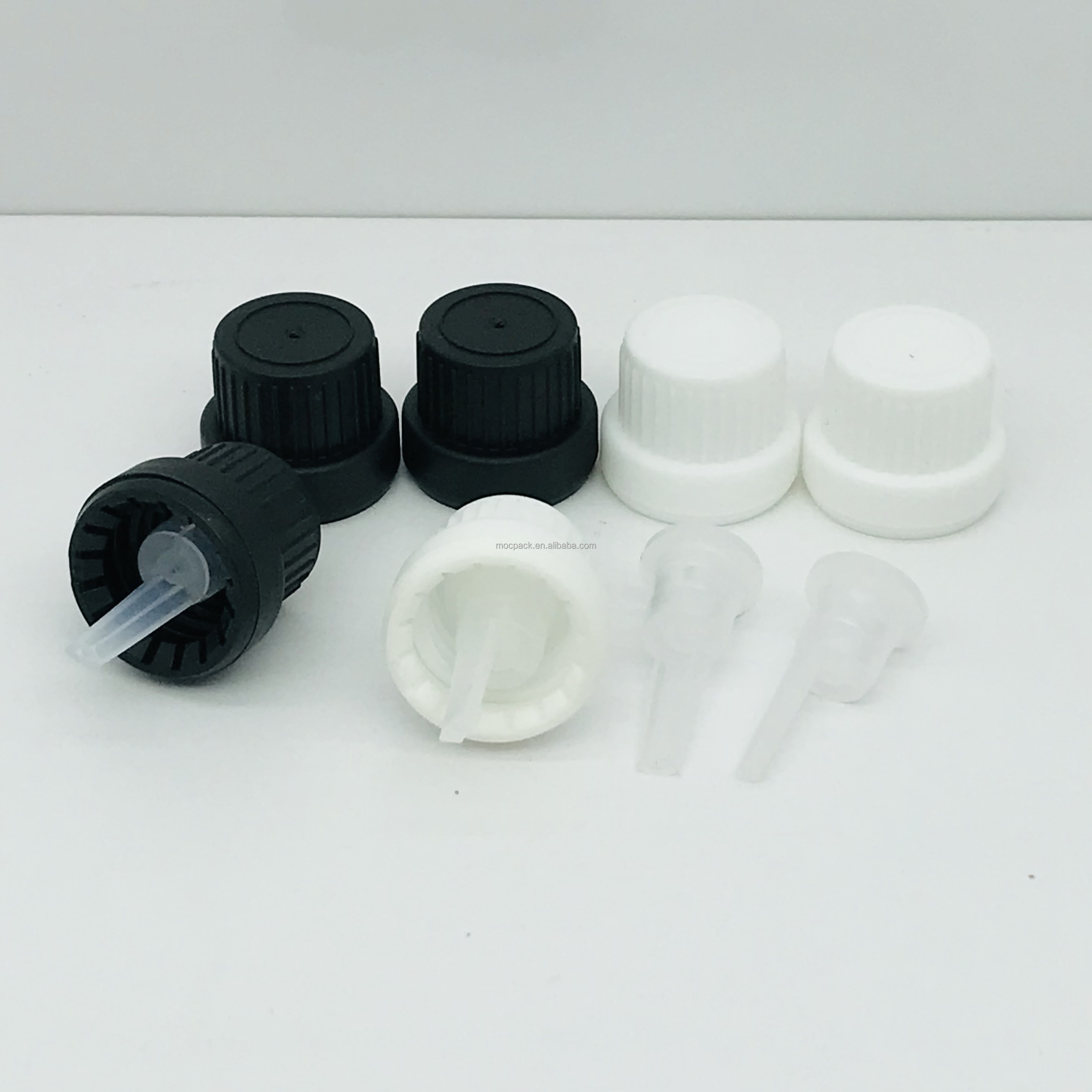 Wholesale 18mm dropper cap for essential oil bottle tamper proof cap with orifice reducer details
