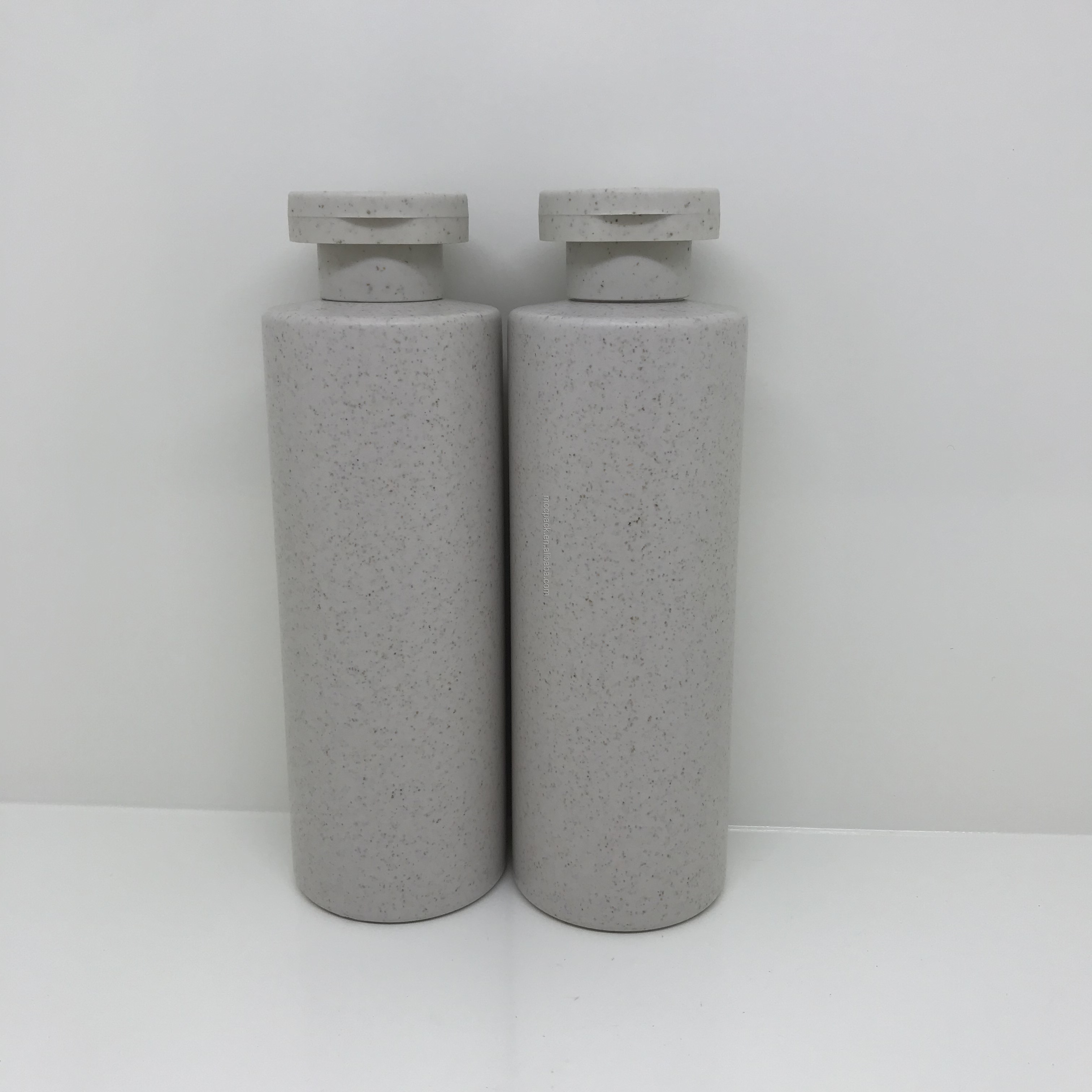 Biodegradable wheat straw bottle 250ml lotion remover shampoo bath care liquid packaging bottle factory