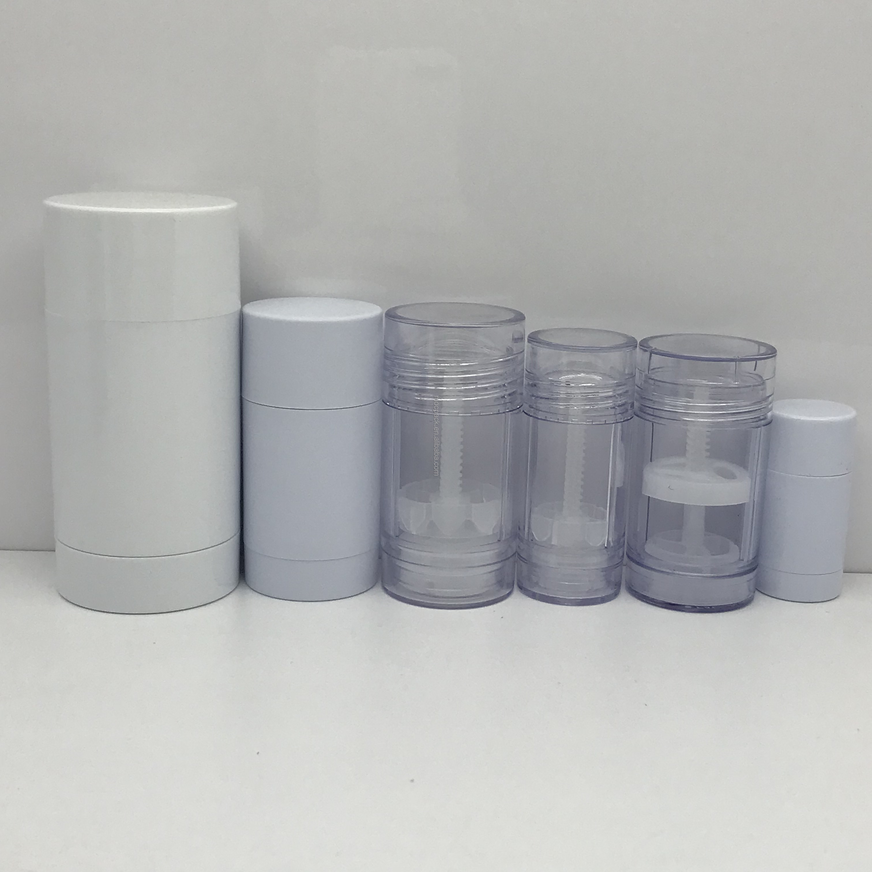 5ml 15ml 30ml 50ml 75ml Round Shape Filling Stick Deodorant Container Reusable Deodorant Bottles Clear Twist Up Stick Tube 6g factory