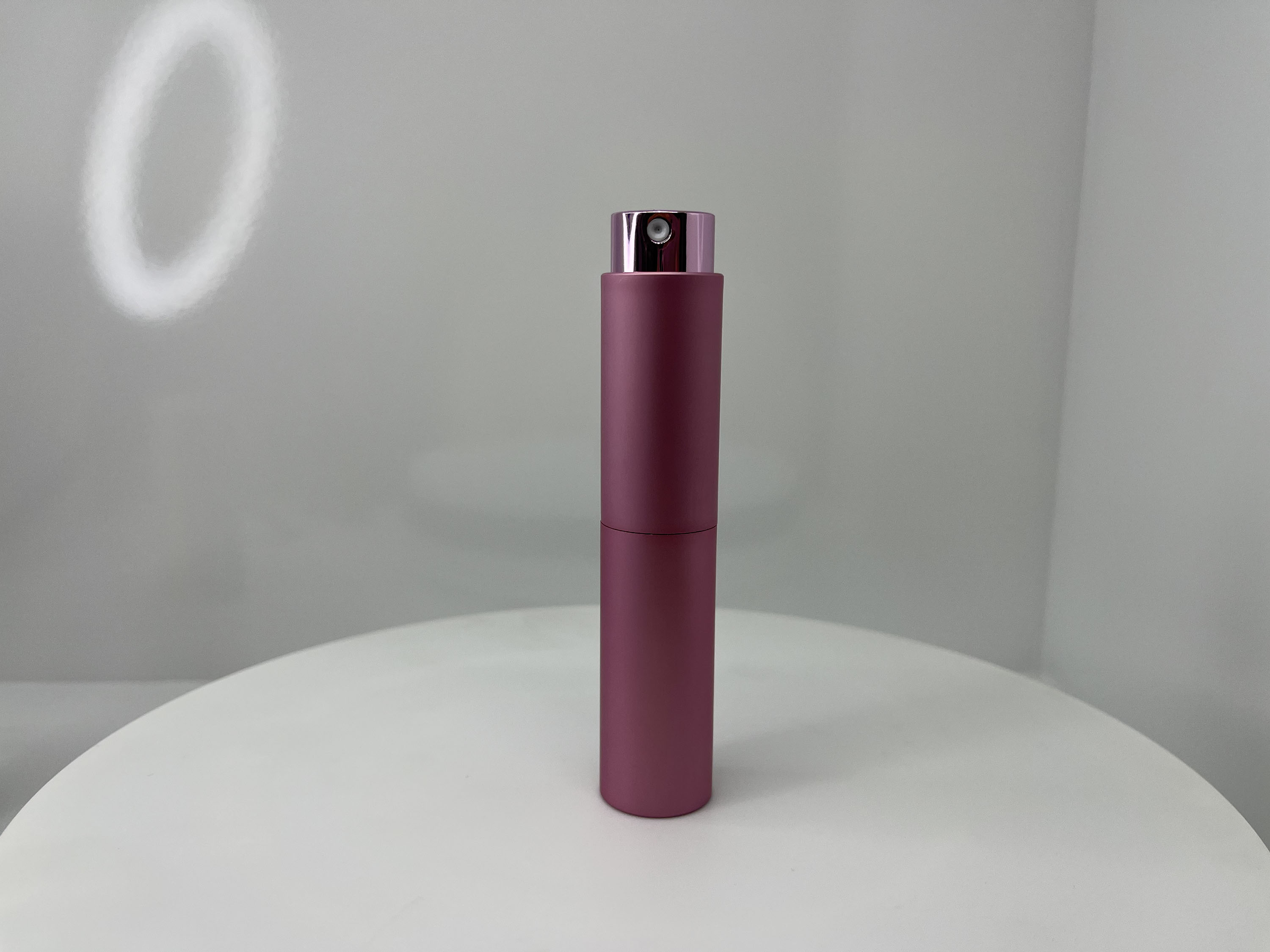 8/10ml wholesale aluminum shell rotary spray bottle 10ml cylinder clear glass spray perfume bottle  glass liner portable oral bo supplier